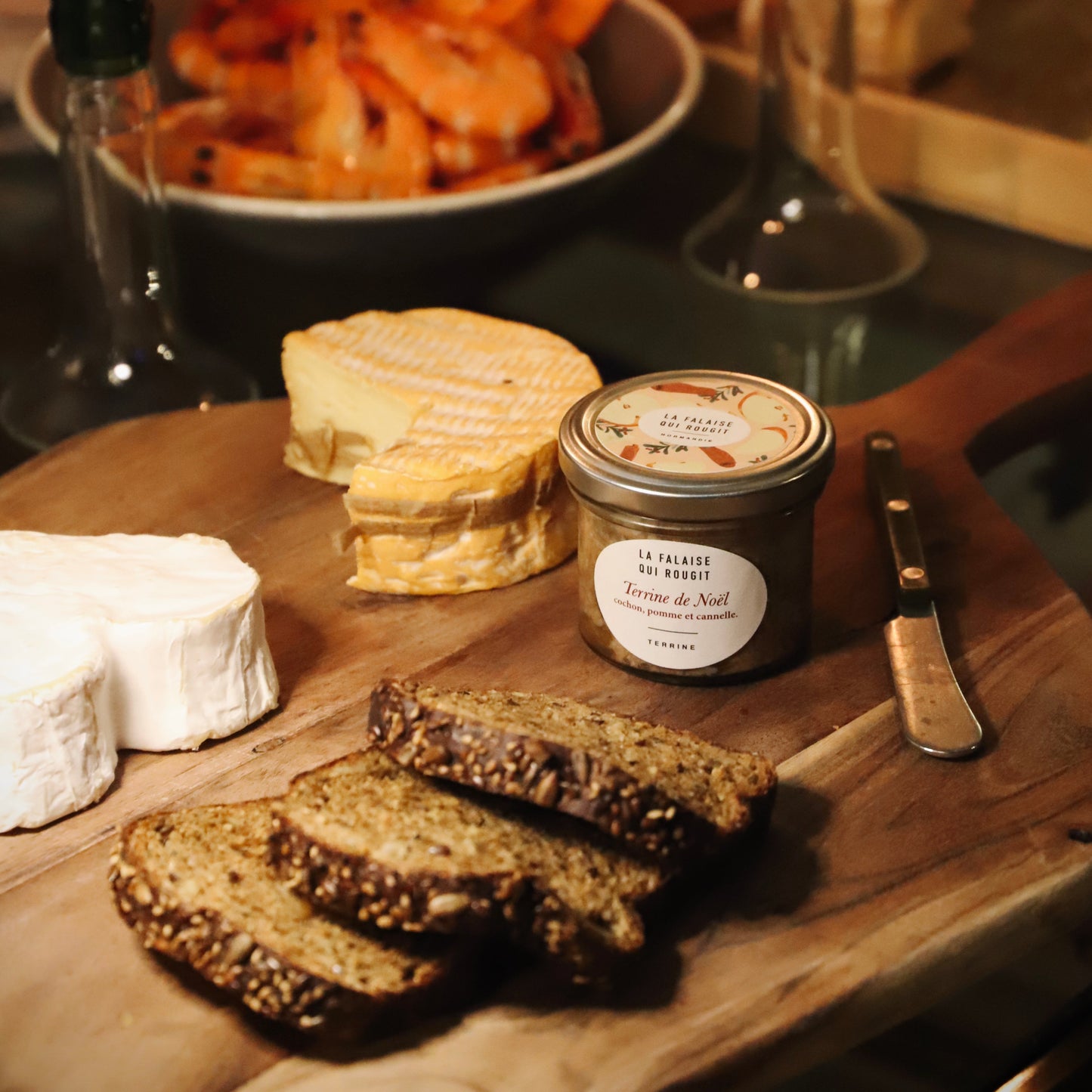 Terrine de Noël, cochon, pomme et cannelle