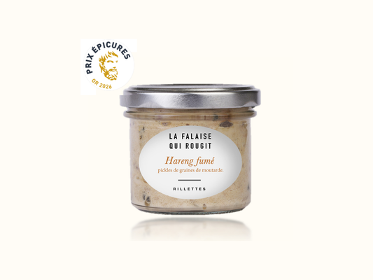 Médaille d'Or aux Epicures 2026 pour les Rillettes de Hareng Fumé, pickles de graines de moutarde