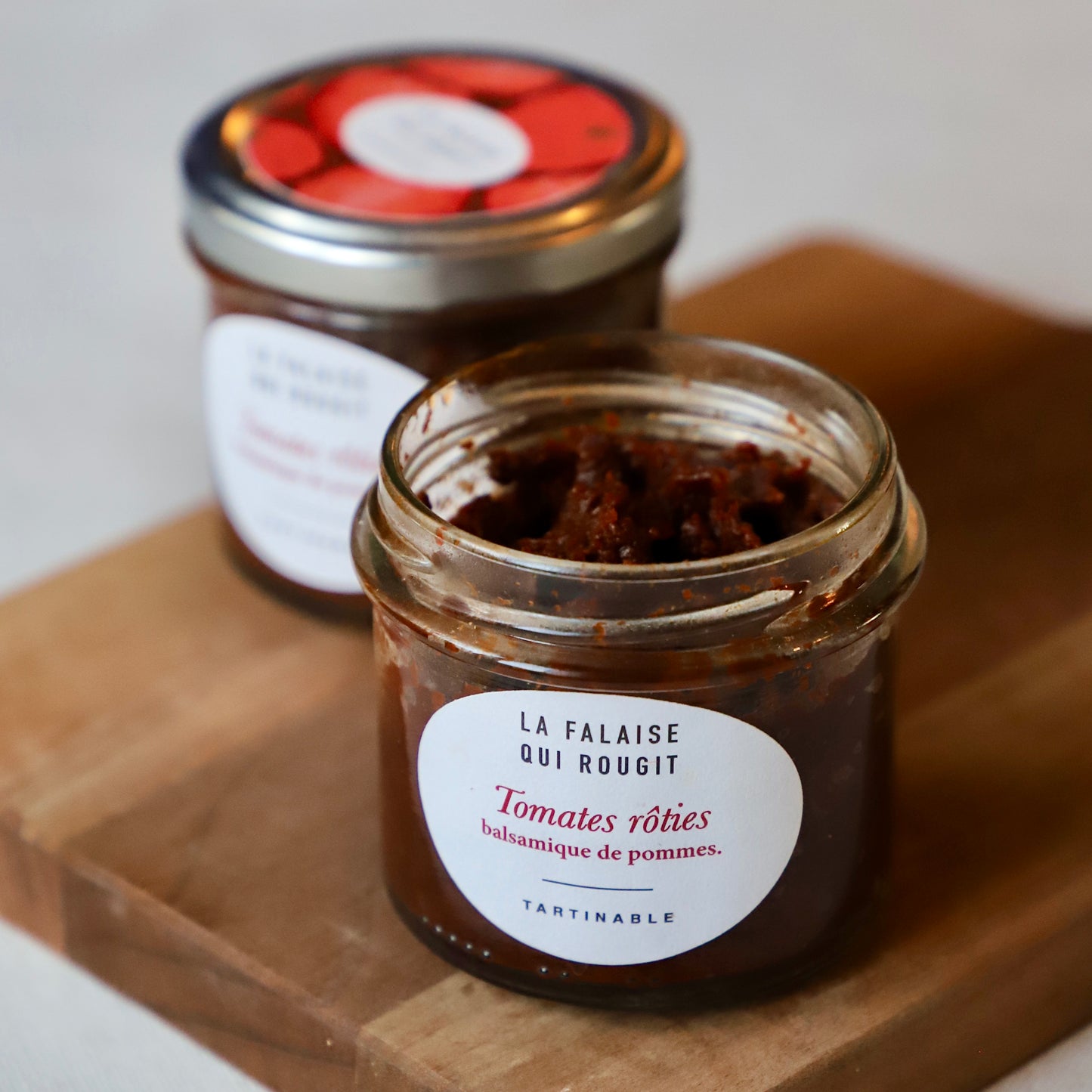 Caviar de tomates rôties, balsamique de pommes